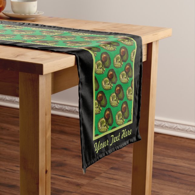Avocado Table Runner Kurzer Tischläufer (Beispiel)