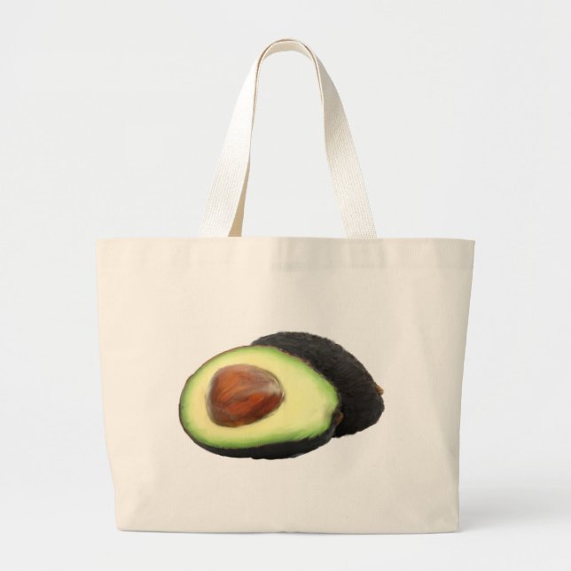 Avocado-Taschen-Tasche Jumbo Stoffbeutel (Vorne)