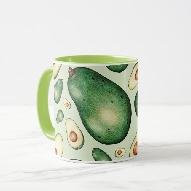 Avocado Tasse (Vorderseite Links)