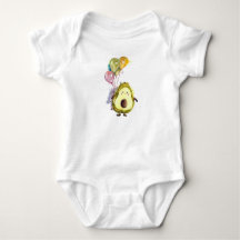Avocado-Teddy-Spielzeug mit Ballons-T - Shirt