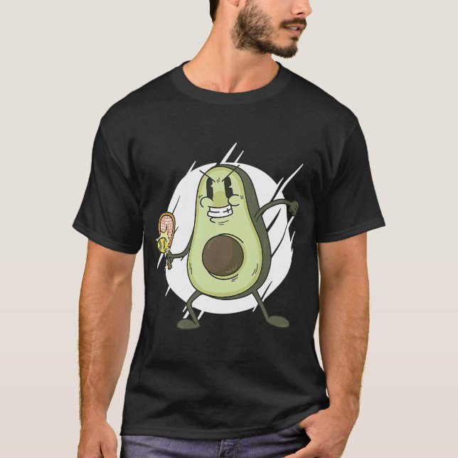 Avocado-Tennis-Idee T-Shirt (Vorderseite)