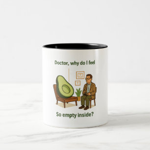 Avocado-Therapie: Warum fühle ich mich innerlich l Zweifarbige Tasse