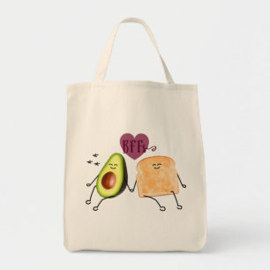 Avocado Toast Bio Cotton Tote Bag Tragetasche