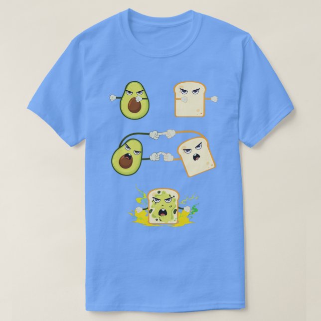 Avocado Toast Fusion Brot Spread Guacamole T-Shirt (Design vorne)