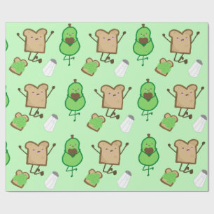 Avocado-Toast-Geschenkpapier Geschenkpapier