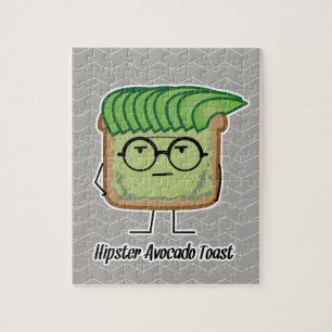 Avocado-Toast-Hipsterglas-Schmiererhaar Puzzle