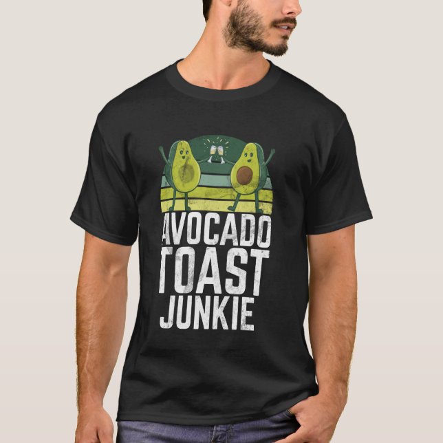 Avocado Toast Junkie Avocado T-Shirt (Vorderseite)