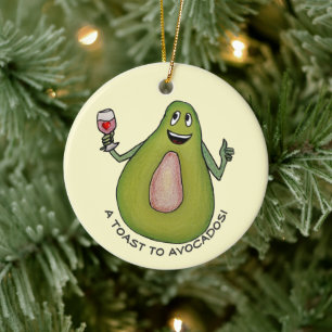 Avocado Toast Keramik Ornament