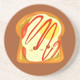 Avocado Toast mit Eiern und Tomaten Getränkeuntersetzer