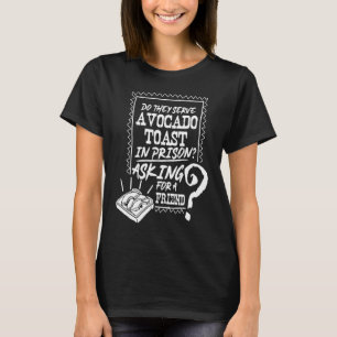 Avocado Toast Niedlicher Veganer Spaß Jailbird Gef T-Shirt