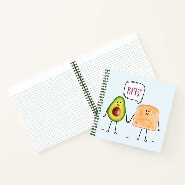 Avocado Toast-Notebook Notizbuch (Innenseite)