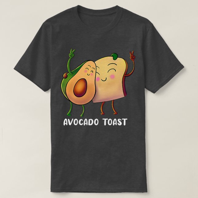 Avocado Toast Obstblütenzuckerbirne Vegan Ve T-Shirt (Design vorne)