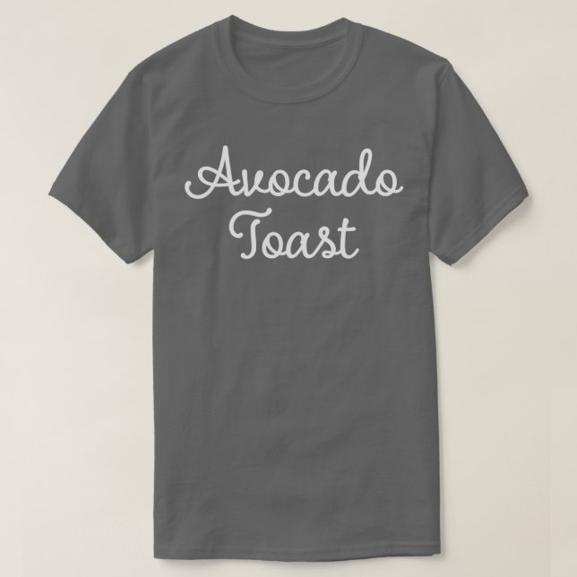 Avocado Toast Vegetarier T-Shirt (Design vorne)