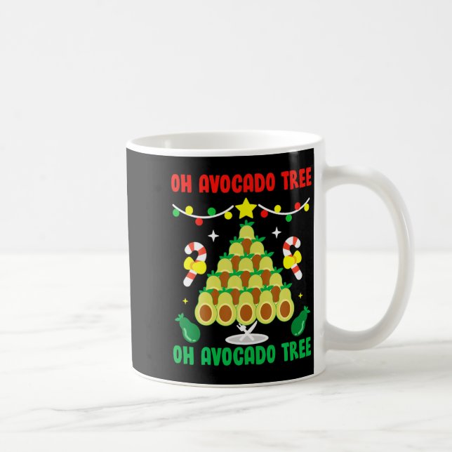 Avocado Tree Funny Food Vegan Christmas Gift  Kaffeetasse (Rechts)
