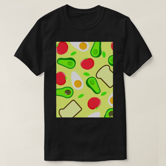Avocado Tropical Creative Sweet Tropical Classic T T-Shirt (Design vorne)