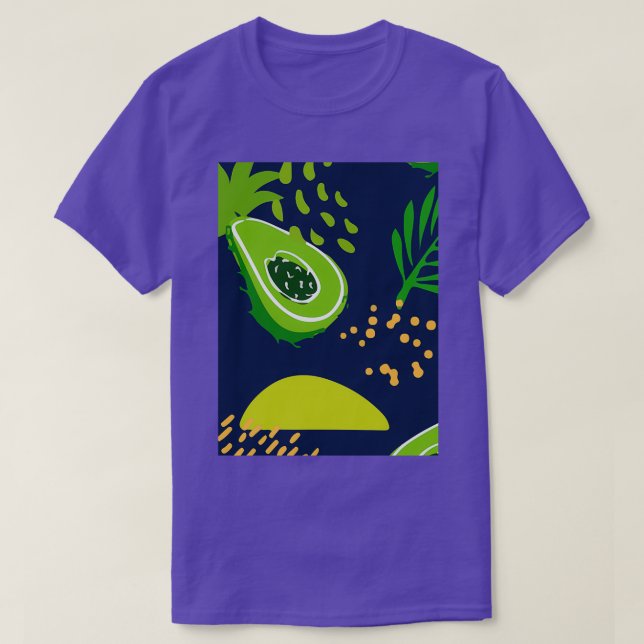 Avocado Tropical Delicious Color Design Classic TS T-Shirt (Design vorne)