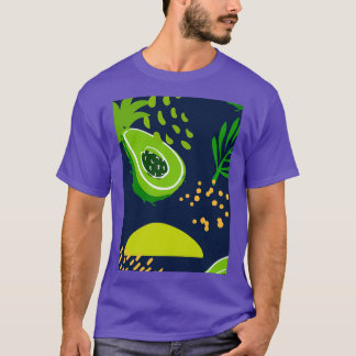 Avocado Tropical Delicious Color Design Classic TS T-Shirt