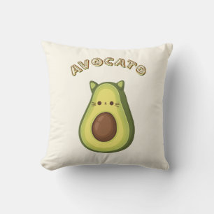 Avocado und Cat Lovers. AVOCATO-Drehkissen Kissen
