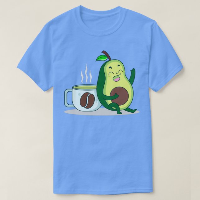 Avocado und Coffee Avocado Toast T-Shirt (Design vorne)