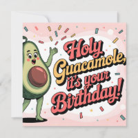 Avocado und "Heiliger Guacamole, es ist dein Gebur