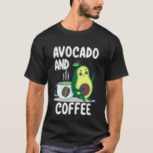 Avocado- und Kaffeeliebhaber Keto Vegan Vegetarier T-Shirt