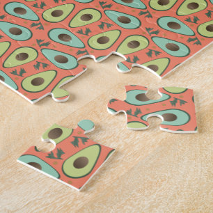 Avocado- und Koriander-Salat-Muster Puzzle