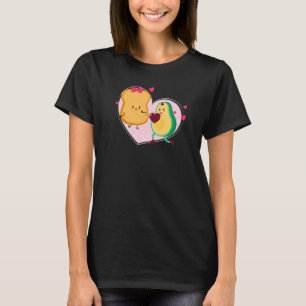 Avocado und Toast Niedliche Avocado Vegane Lebensm T-Shirt