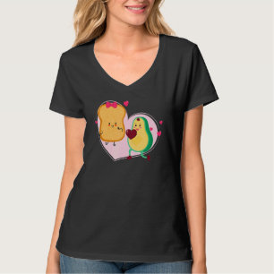 Avocado und Toast Süße Avocado Vegane Lebensmitte T-Shirt