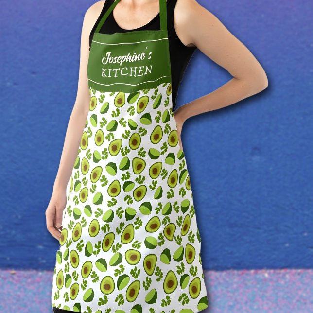 Avocado und Zitronen, Custom Kitchen Frucht Unisex Schürze (Von Creator hochgeladen)