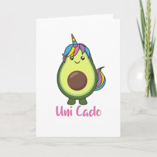 Avocado Unicorn Funny Avocados Unicorns Uni Cado Karte