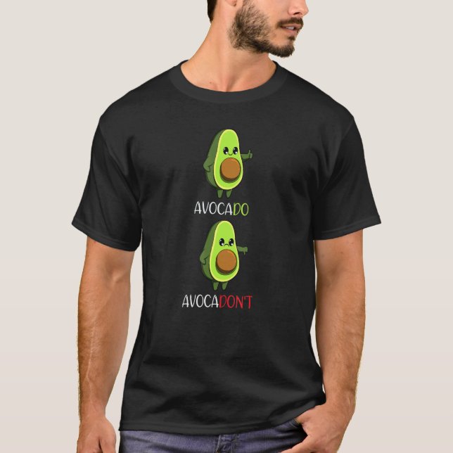 Avocado Vegan Gemüse Obst Motivation 1 T-Shirt (Vorderseite)