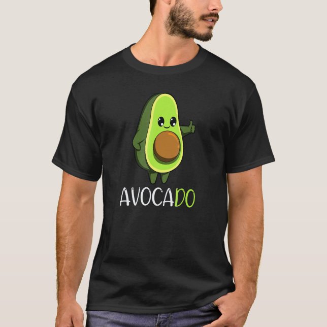 Avocado Vegan Gemüse Obst Motivation T-Shirt (Vorderseite)
