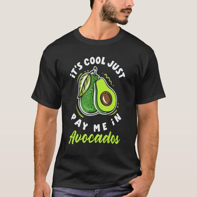 Avocado-Vegan-Kost T-Shirt (Vorderseite)