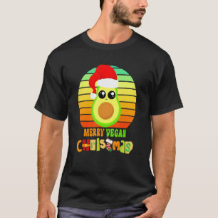 Avocado Vegan Weihnachten Santa Avocado Frucht Veg T-Shirt