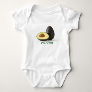 "Avocado Vibes" Baby Strampler