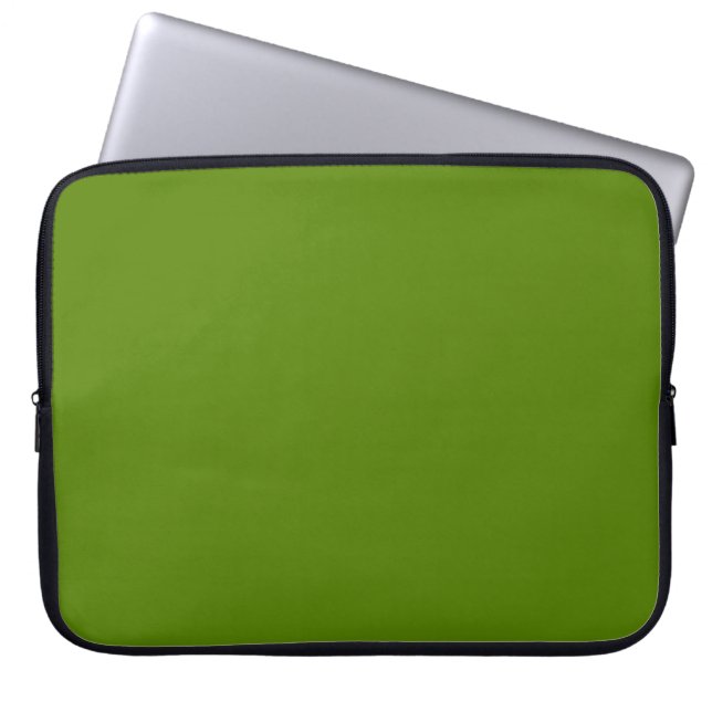 Avocado (Vollfarbe) Laptopschutzhülle (Vorderseite)