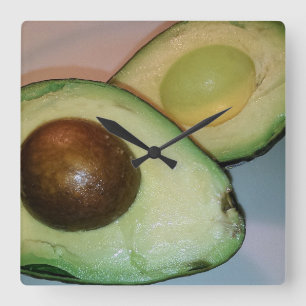 Avocado Wall Clock Quadratische Wanduhr