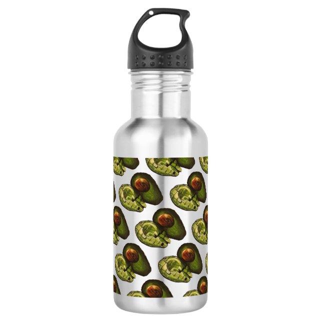 Avocado Wasserflasche (Vorderseite)