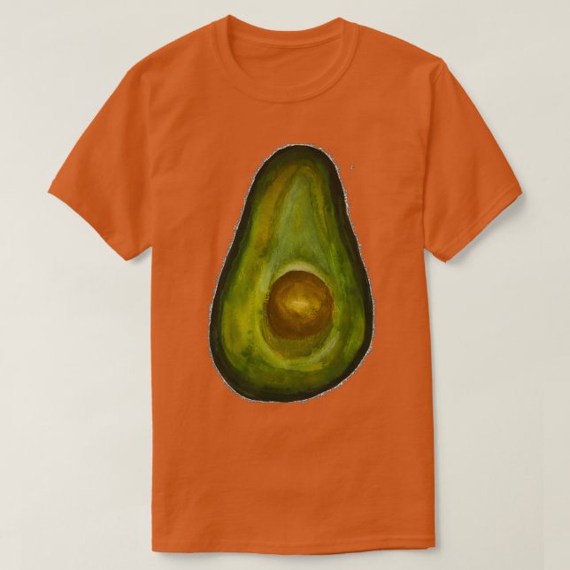 Avocado Watercolor T-Shirt (Design vorne)