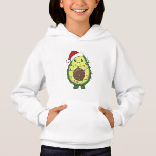 Avocado Weihnachtslicht Funny Avocados Adult Clot Hoodie
