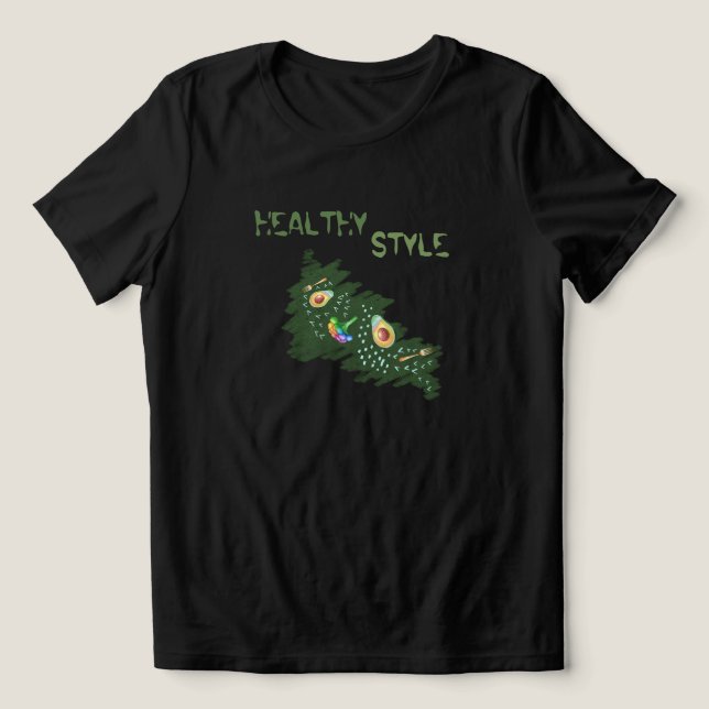 Avocado wellnes Tri-Blend shirt (Design Vorderseite)