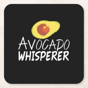 Avocado Whisperer Rechteckiger Pappuntersetzer