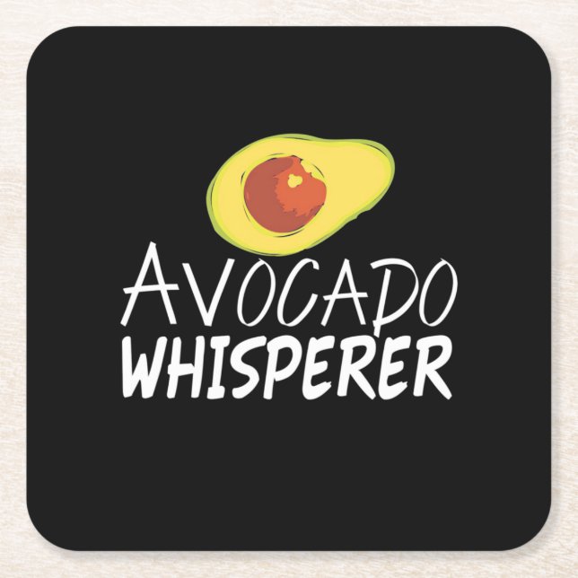 Avocado Whisperer Rechteckiger Pappuntersetzer (Vorderseite)