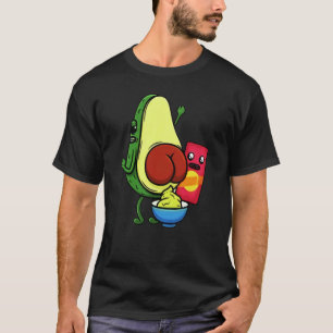 Avocado Wortspiel Gesundes Ernährungsverhalten Veg T-Shirt