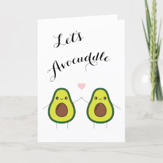 Avocado-Wortspiel Valentinstagskarte Feiertagskarte