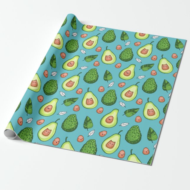 Avocado Wrapping Paper Geschenkpapier (Ungerollt)
