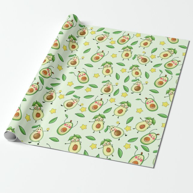 Avocado Wrapping Paper Geschenkpapier (Ungerollt)