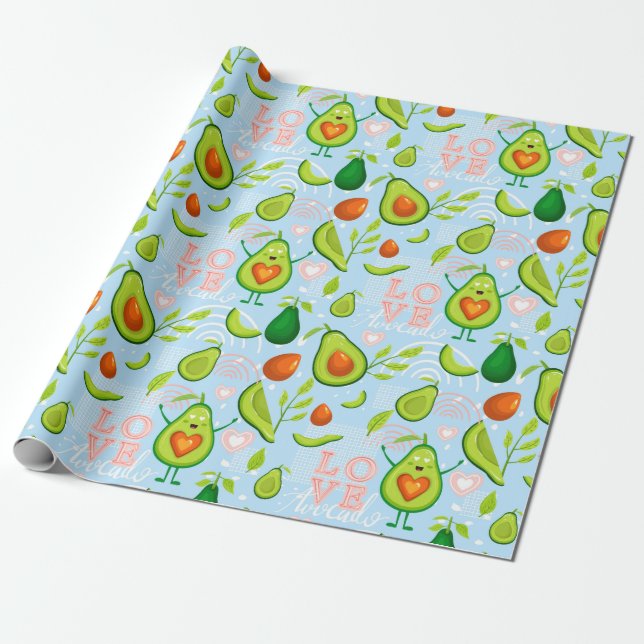 Avocado Wrapping Paper Geschenkpapier (Ungerollt)