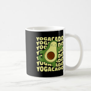 Avocado Yoga Fitness Lustig Trainierend Gym Yogaca Kaffeetasse