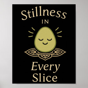 Avocado Yoga Lustig Namaste Pun Pflanzen Fitness S Poster